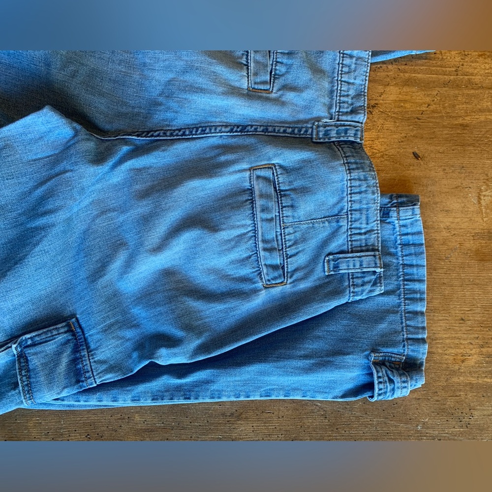 Banana Republic Blue Barrel Cargo Jeans - Picture 9 of 16